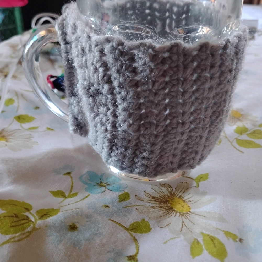 Handmade Crotche Mug Huggers Set Of 2 Fits Standard Size Mug + Some - Picture 3 of 4